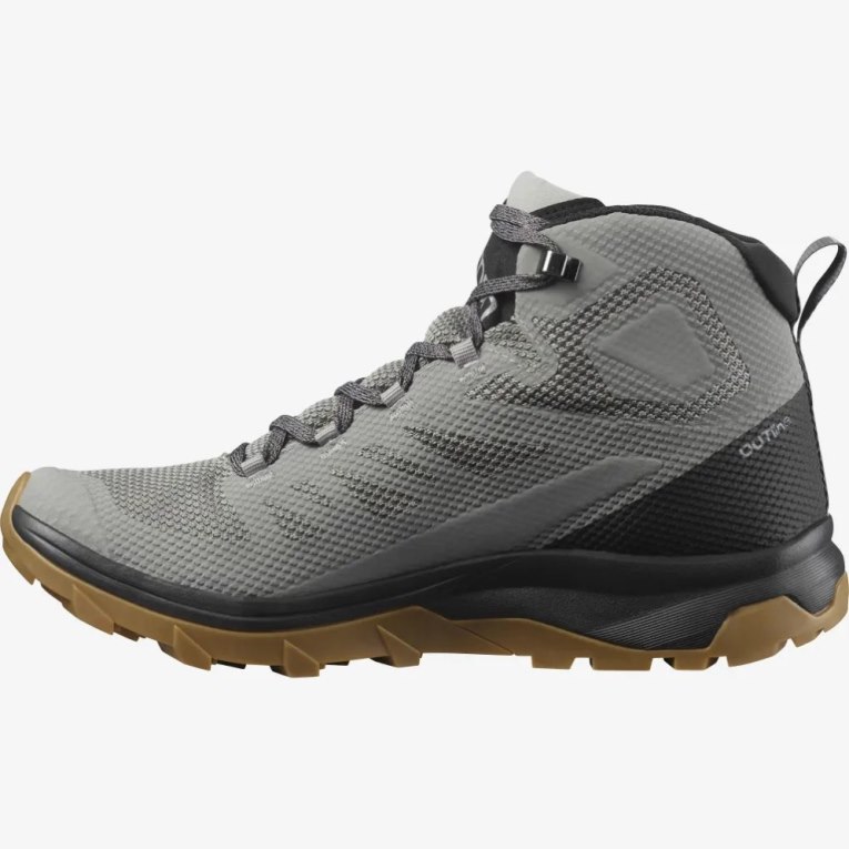 Grey Salomon Outline Mid GTX Men's Hiking Boots | IE OD1875